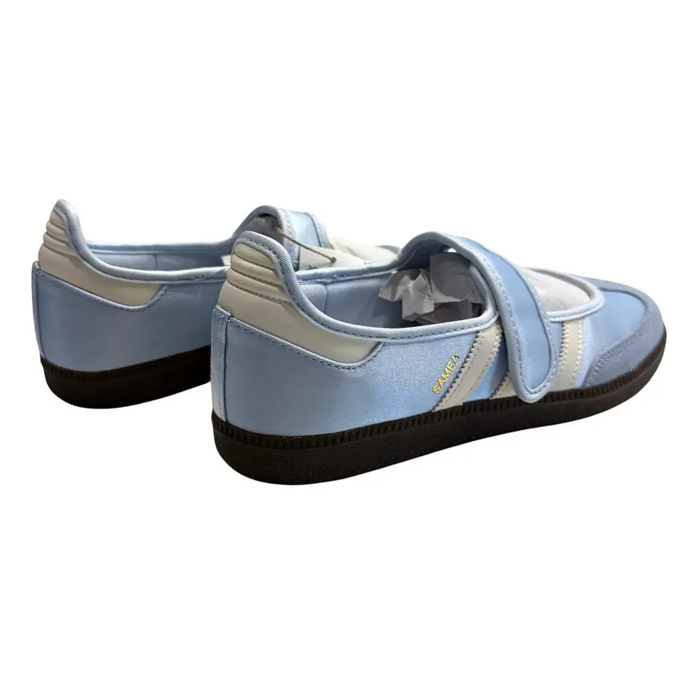 Adidas Women's Originals Samba Jane in Crystal Sky/Cream/Gum, Size 10